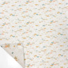 Printed Quilted Cotton OLUNA / OKOLO Light Greige / White